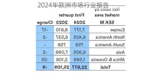 2024年欧洲市场行业报告