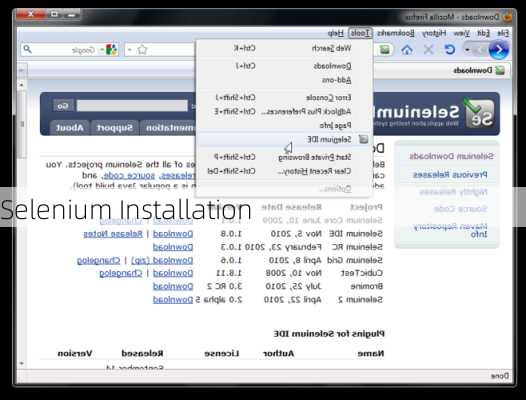 Selenium Installation