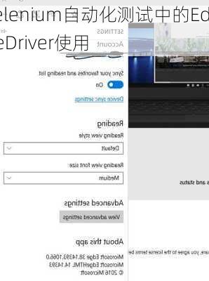 Selenium自动化测试中的EdgeDriver使用