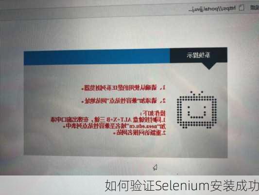 如何验证Selenium安装成功