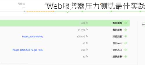 Web服务器压力测试最佳实践