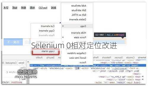 Selenium 0相对定位改进