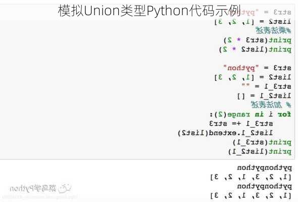 模拟Union类型Python代码示例