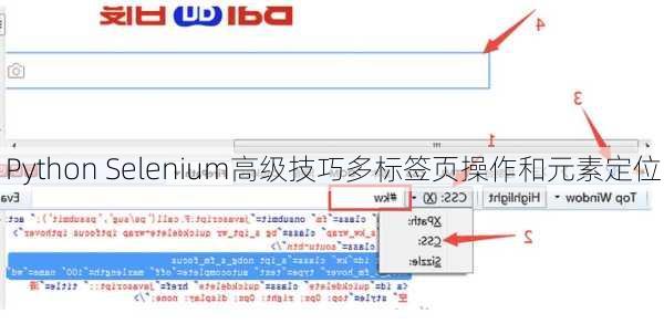 Python Selenium高级技巧多标签页操作和元素定位