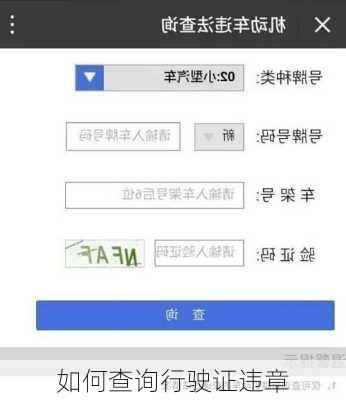 如何查询行驶证违章