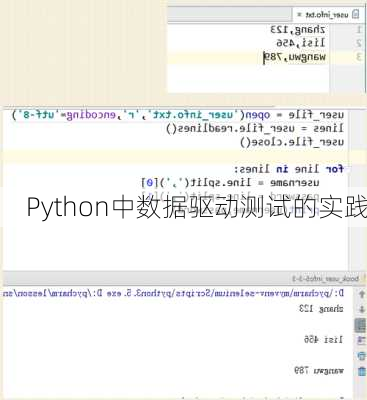 Python中数据驱动测试的实践