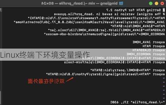 Linux终端下环境变量操作