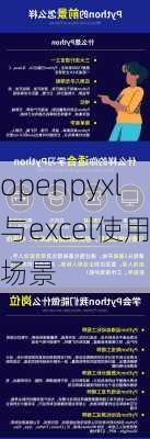 openpyxl与excel使用场景