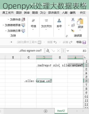 Openpyxl处理大数据表格