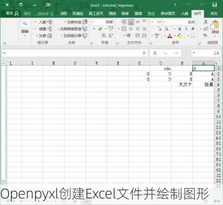 Openpyxl创建Excel文件并绘制图形