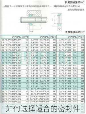 如何选择适合的密封件