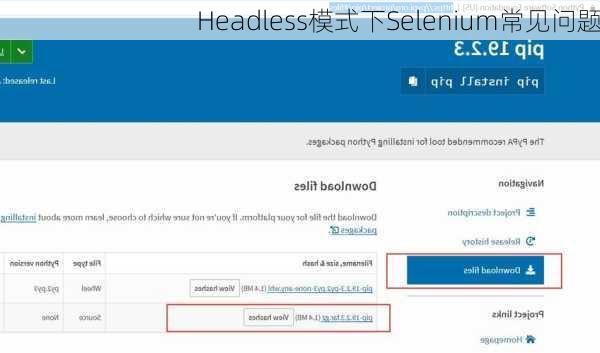 Headless模式下Selenium常见问题