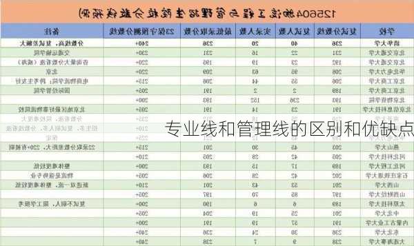 专业线和管理线的区别和优缺点