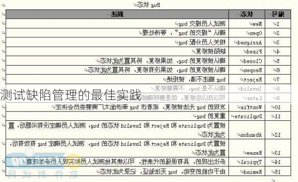 测试缺陷管理的最佳实践