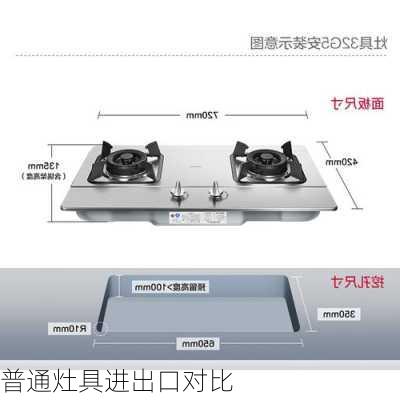 普通灶具进出口对比