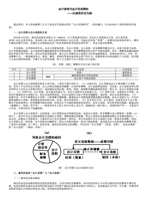 会计差错与财务造假的区别