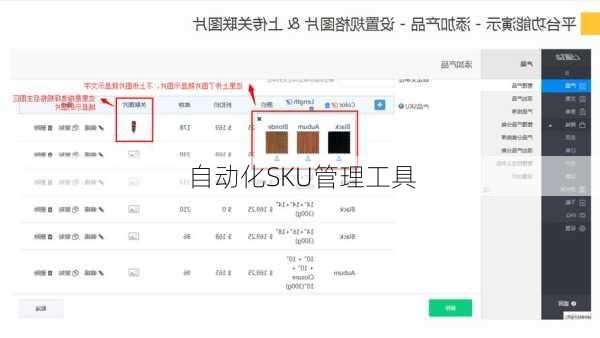 自动化SKU管理工具
