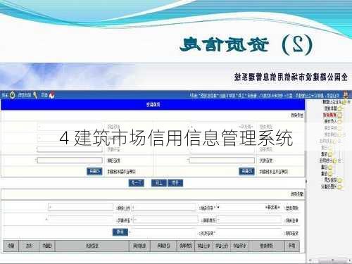 4 建筑市场信用信息管理系统