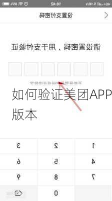 如何验证美团APP版本