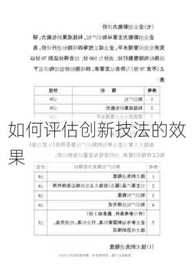 如何评估创新技法的效果