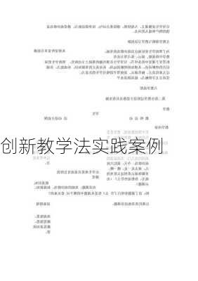 创新教学法实践案例