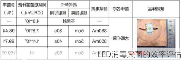 LED消毒灭菌的效率评估