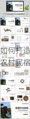 如何打造农村民宿IP