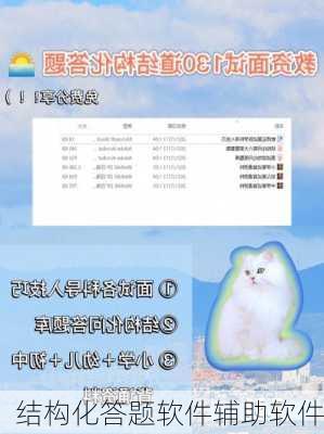 结构化答题软件辅助软件