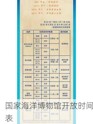 国家海洋博物馆开放时间表