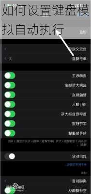 如何设置键盘模拟自动执行