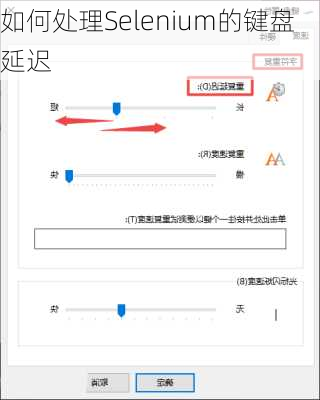 如何处理Selenium的键盘延迟