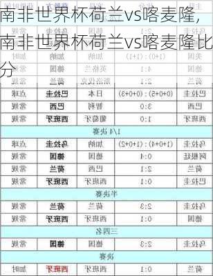 南非世界杯荷兰vs喀麦隆,南非世界杯荷兰vs喀麦隆比分