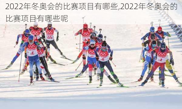 2022年冬奥会的比赛项目有哪些,2022年冬奥会的比赛项目有哪些呢