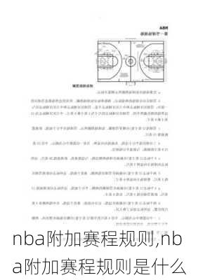 nba附加赛程规则,nba附加赛程规则是什么