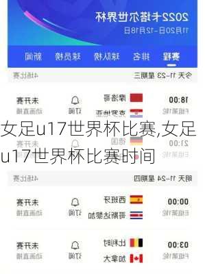 女足u17世界杯比赛,女足u17世界杯比赛时间