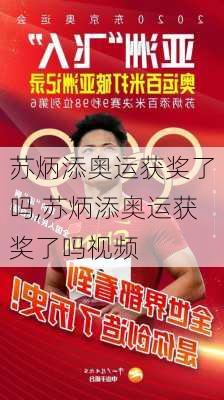 苏炳添奥运获奖了吗,苏炳添奥运获奖了吗视频