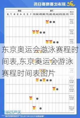 东京奥运会游泳赛程时间表,东京奥运会游泳赛程时间表图片