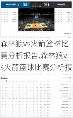 森林狼vs火箭篮球比赛分析报告,森林狼vs火箭篮球比赛分析报告