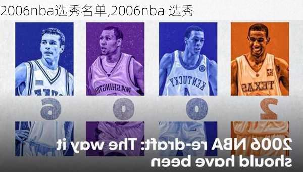 2006nba选秀名单,2006nba 选秀