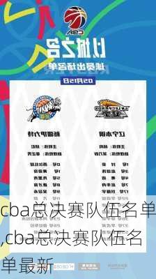 cba总决赛队伍名单,cba总决赛队伍名单最新