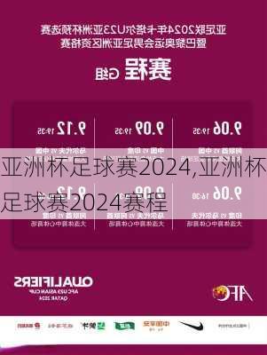 亚洲杯足球赛2024,亚洲杯足球赛2024赛程