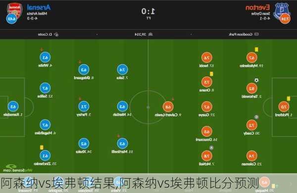 阿森纳vs埃弗顿结果,阿森纳vs埃弗顿比分预测
