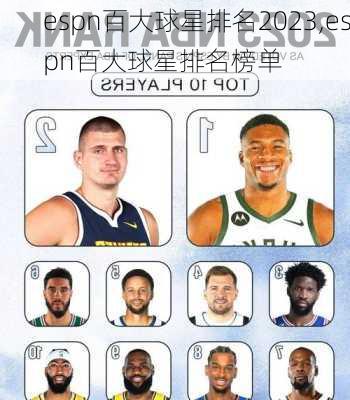 espn百大球星排名2023,espn百大球星排名榜单