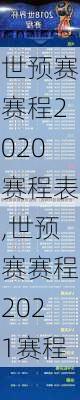 世预赛赛程2020赛程表,世预赛赛程2021赛程
