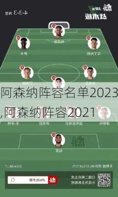 阿森纳阵容名单2023,阿森纳阵容2021