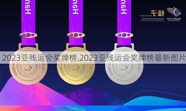2023亚残运会奖牌榜,2023亚残运会奖牌榜最新图片