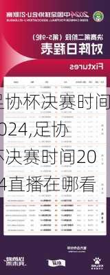 足协杯决赛时间2024,足协杯决赛时间2024直播在哪看