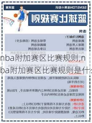 nba附加赛区比赛规则,nba附加赛区比赛规则是什么