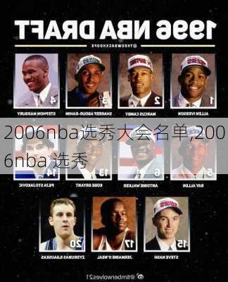 2006nba选秀大会名单,2006nba 选秀