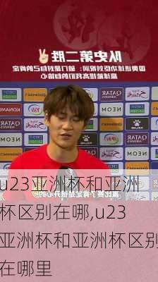 u23亚洲杯和亚洲杯区别在哪,u23亚洲杯和亚洲杯区别在哪里